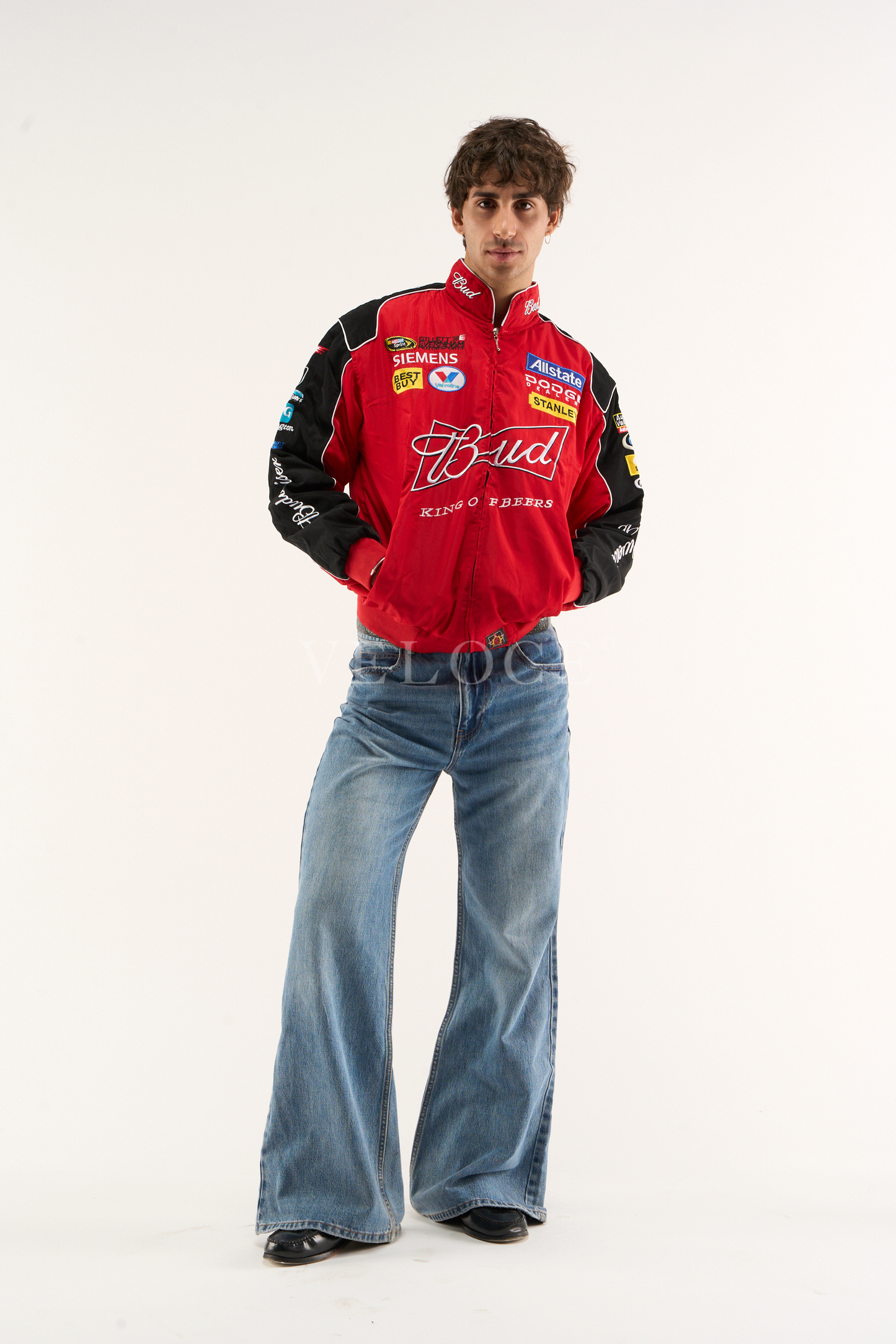 Budweiser Racing Vintage Jacket - NASCAR Red Edition - VELOCE
