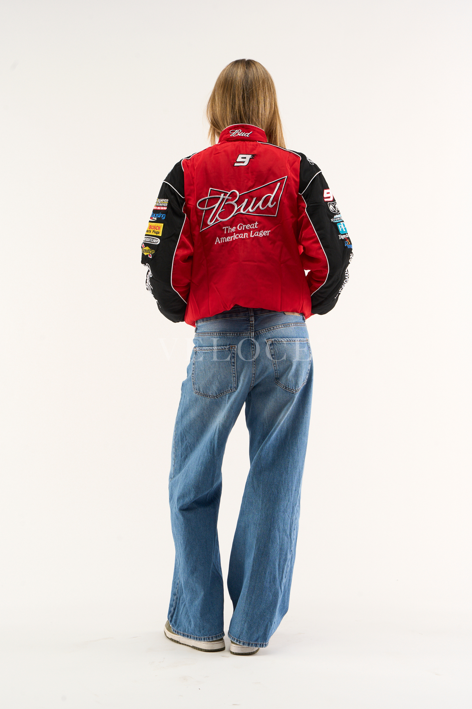 Budweiser Racing Vintage Jacket - NASCAR Red Edition - VELOCE