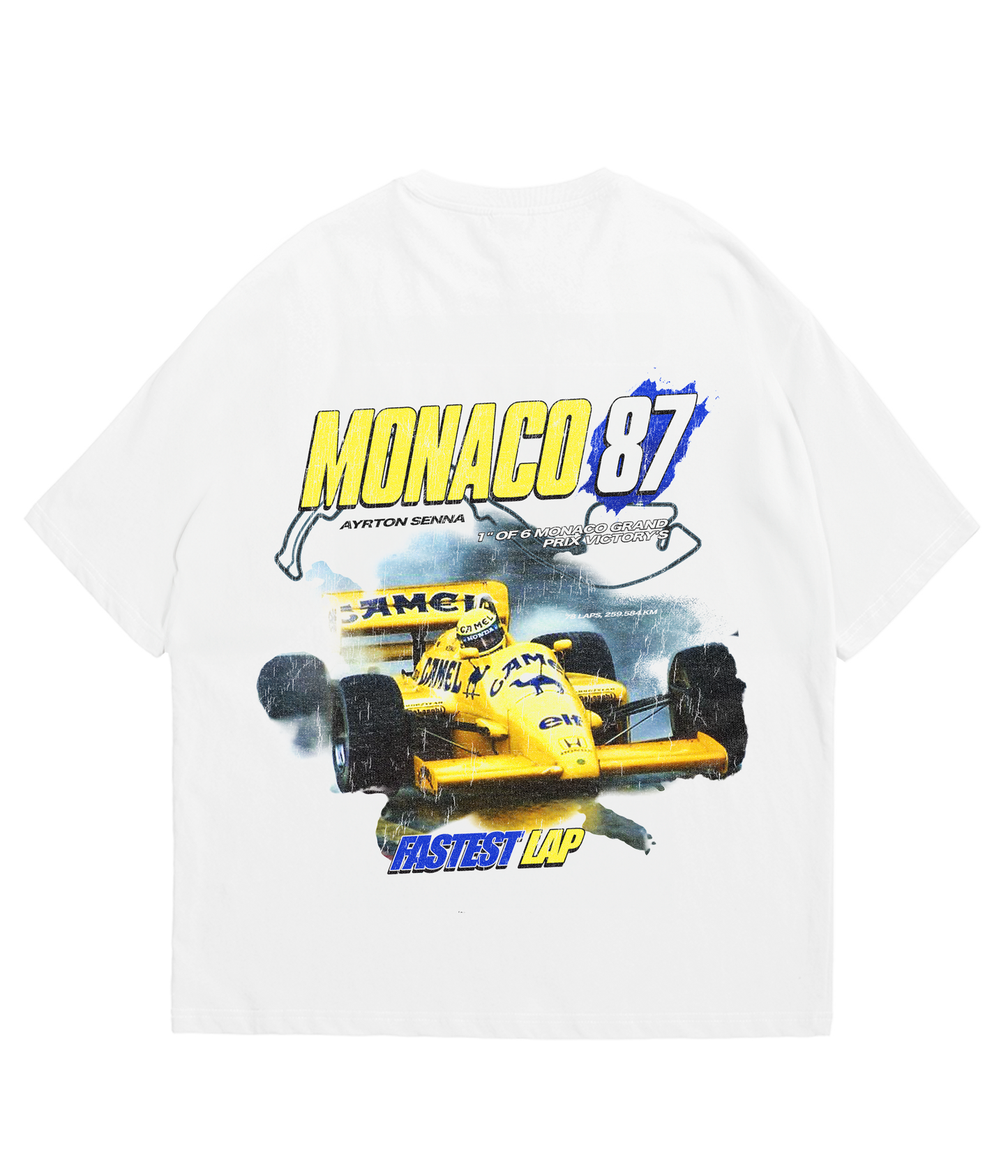 Camiseta Ayrton Senna 'Monaco 87' - VELOCE