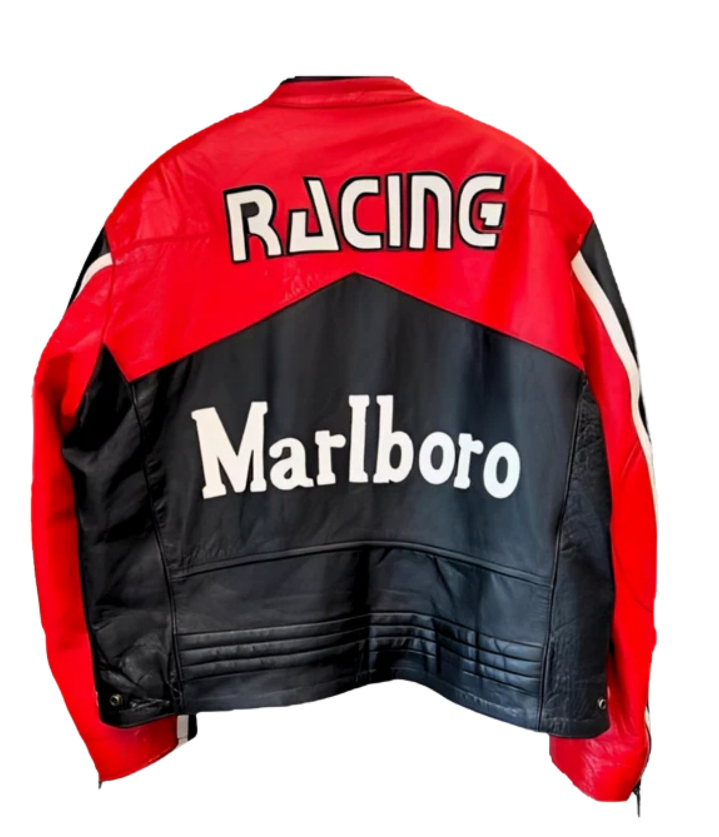 Marlboro Racing Leather Jacket - Black Edition - VELOCE