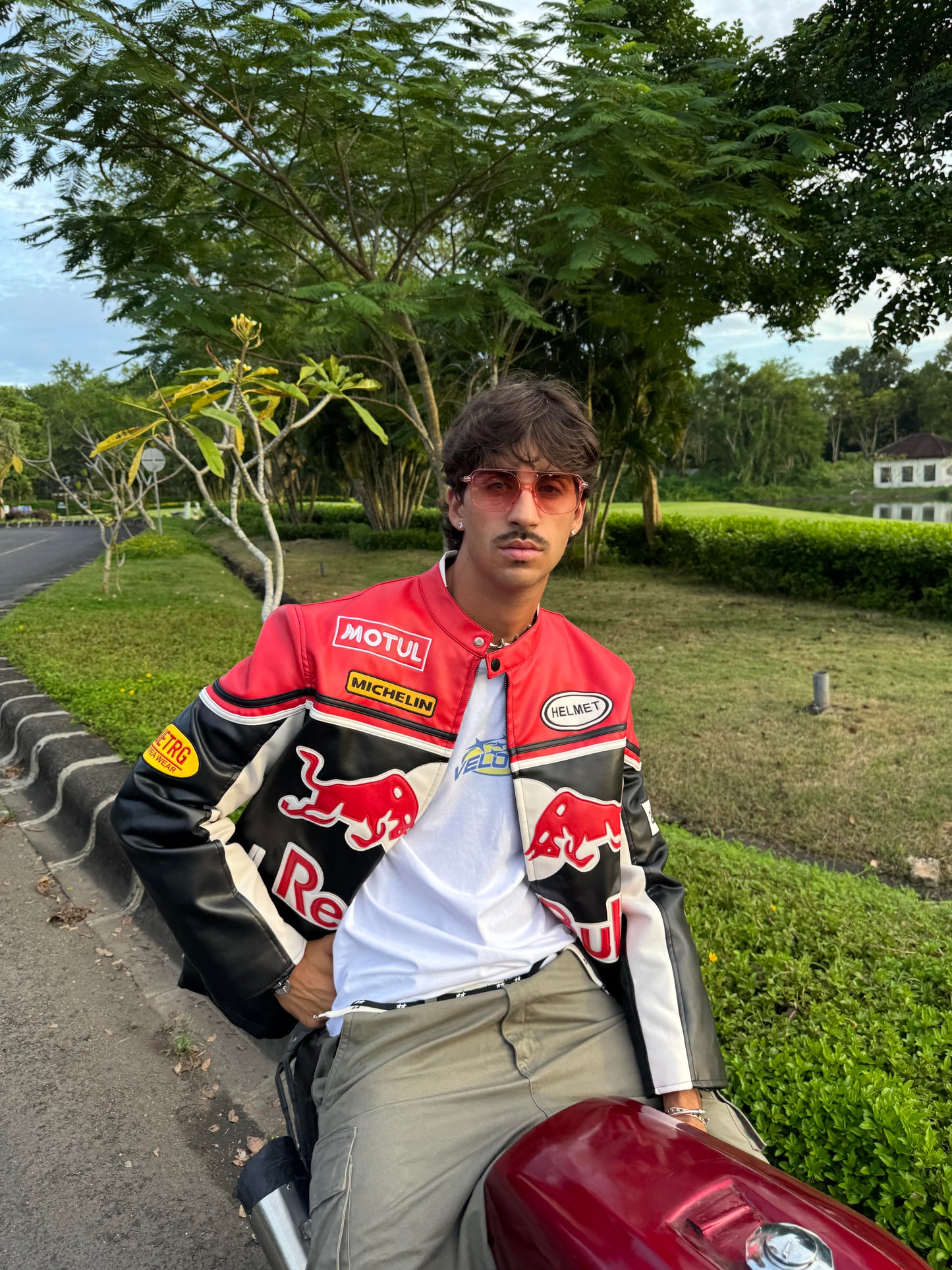 Red Bull Leather Racing Jacket