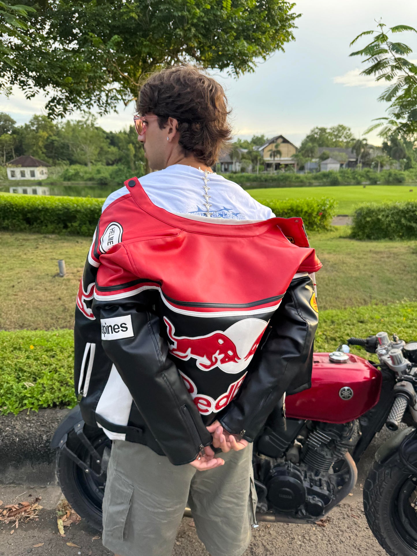 Red Bull Leather Racing Jacket