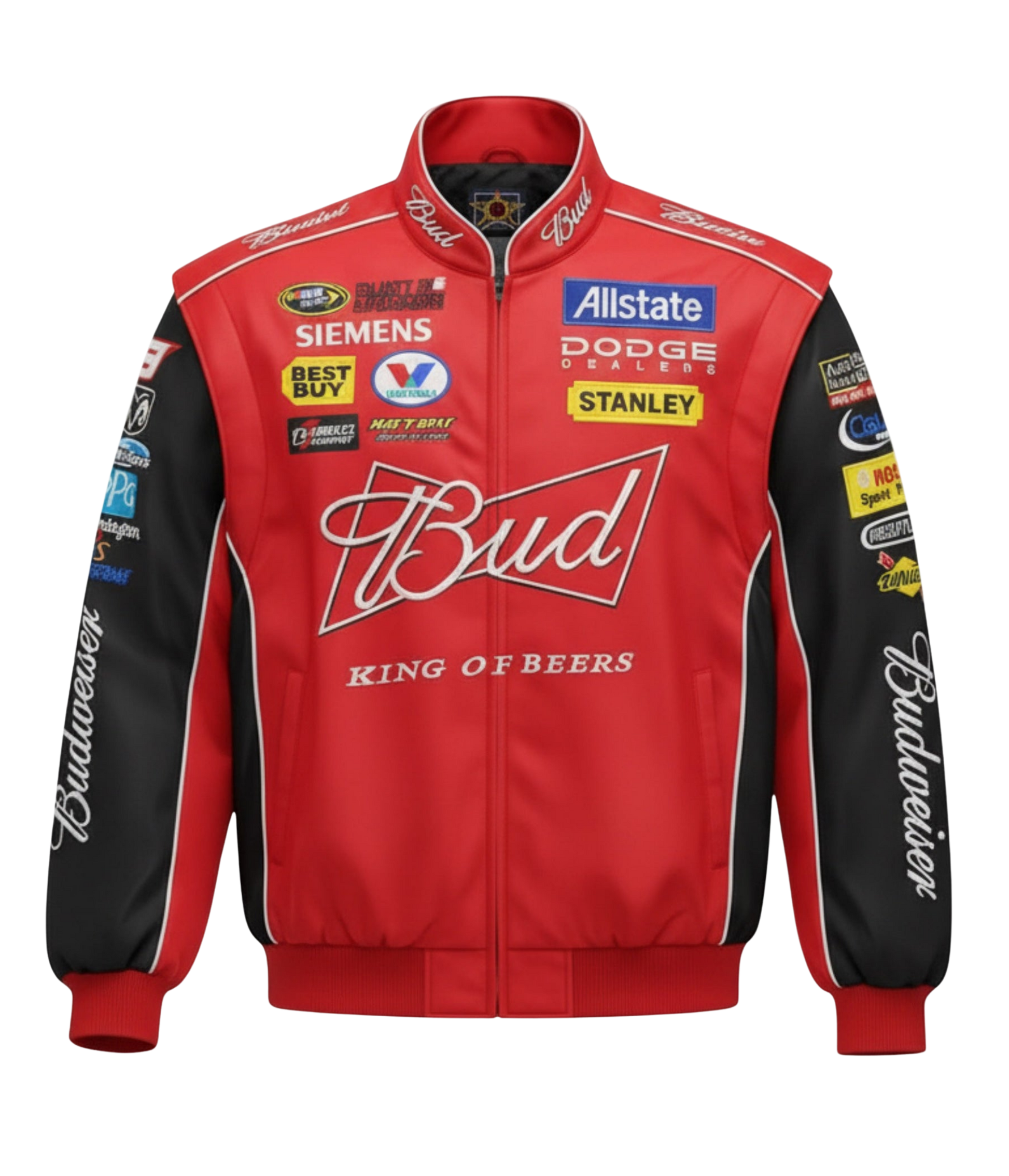 Budweiser Racing Vintage Jacket - NASCAR Red Edition - VELOCE