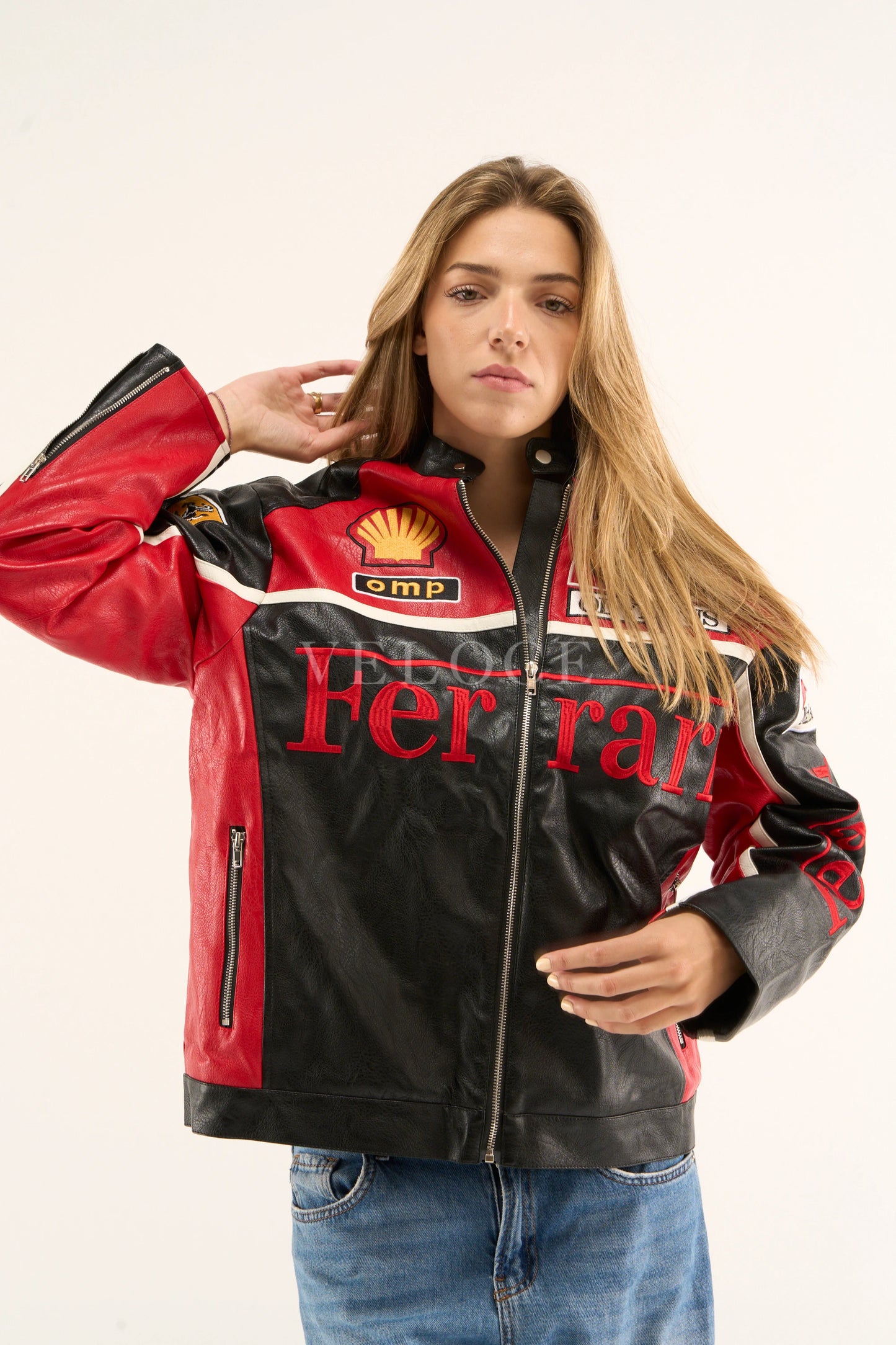 F*RRARI F1 Leather Jacket - Olympus Edition