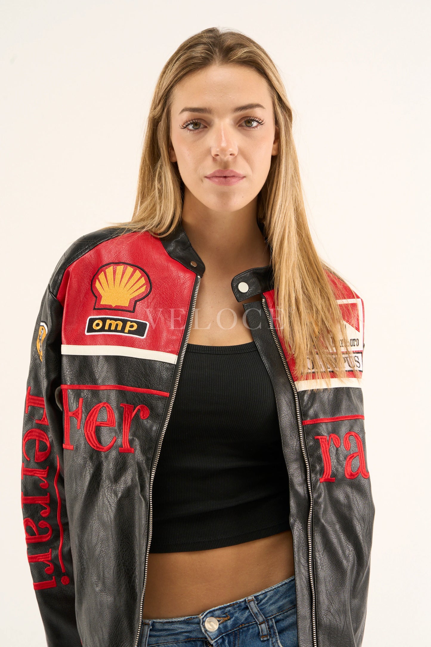 F*RRARI F1 Leather Jacket - Olympus Edition