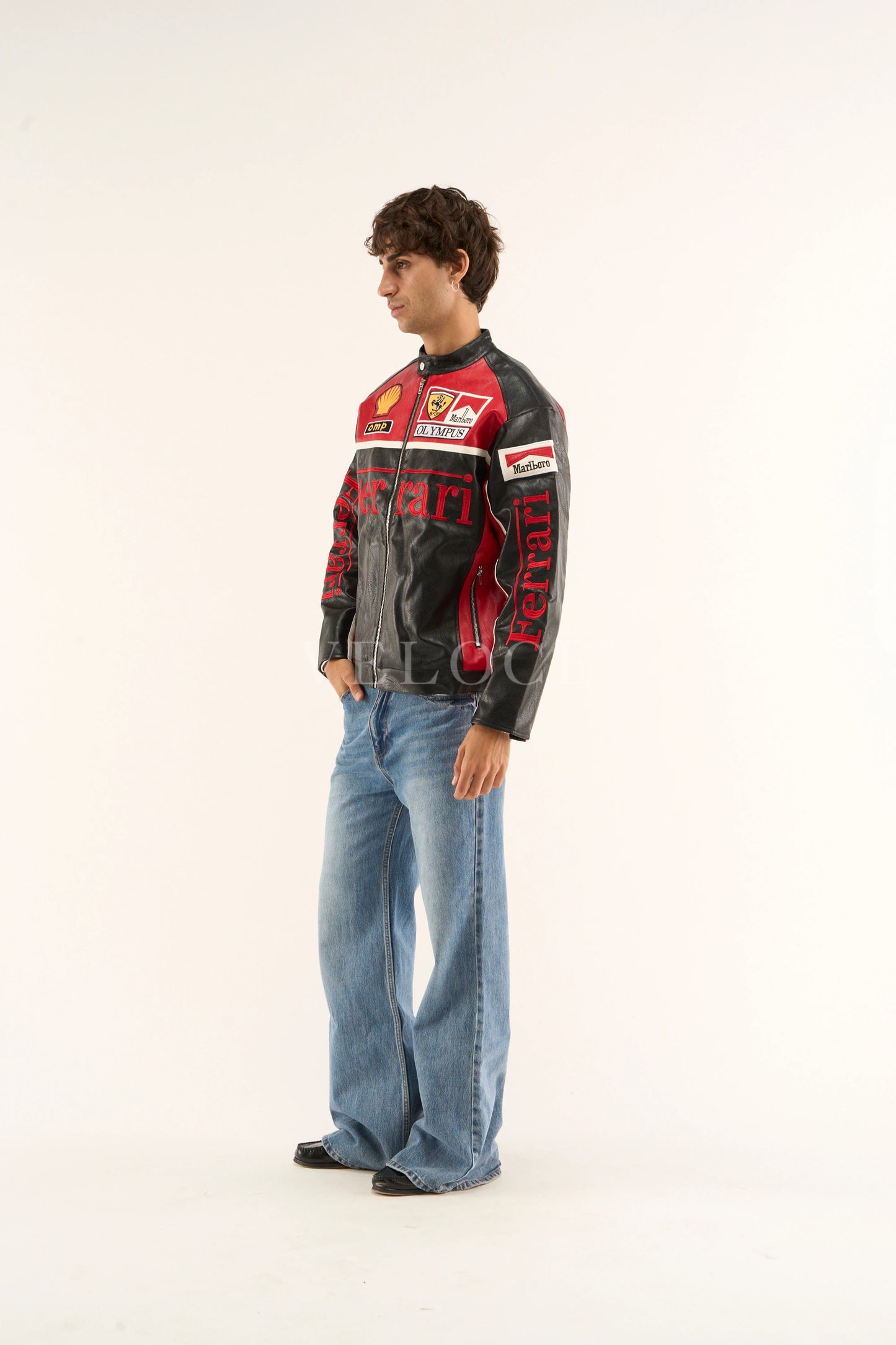 F*RRARI F1 Leather Jacket - Olympus Edition