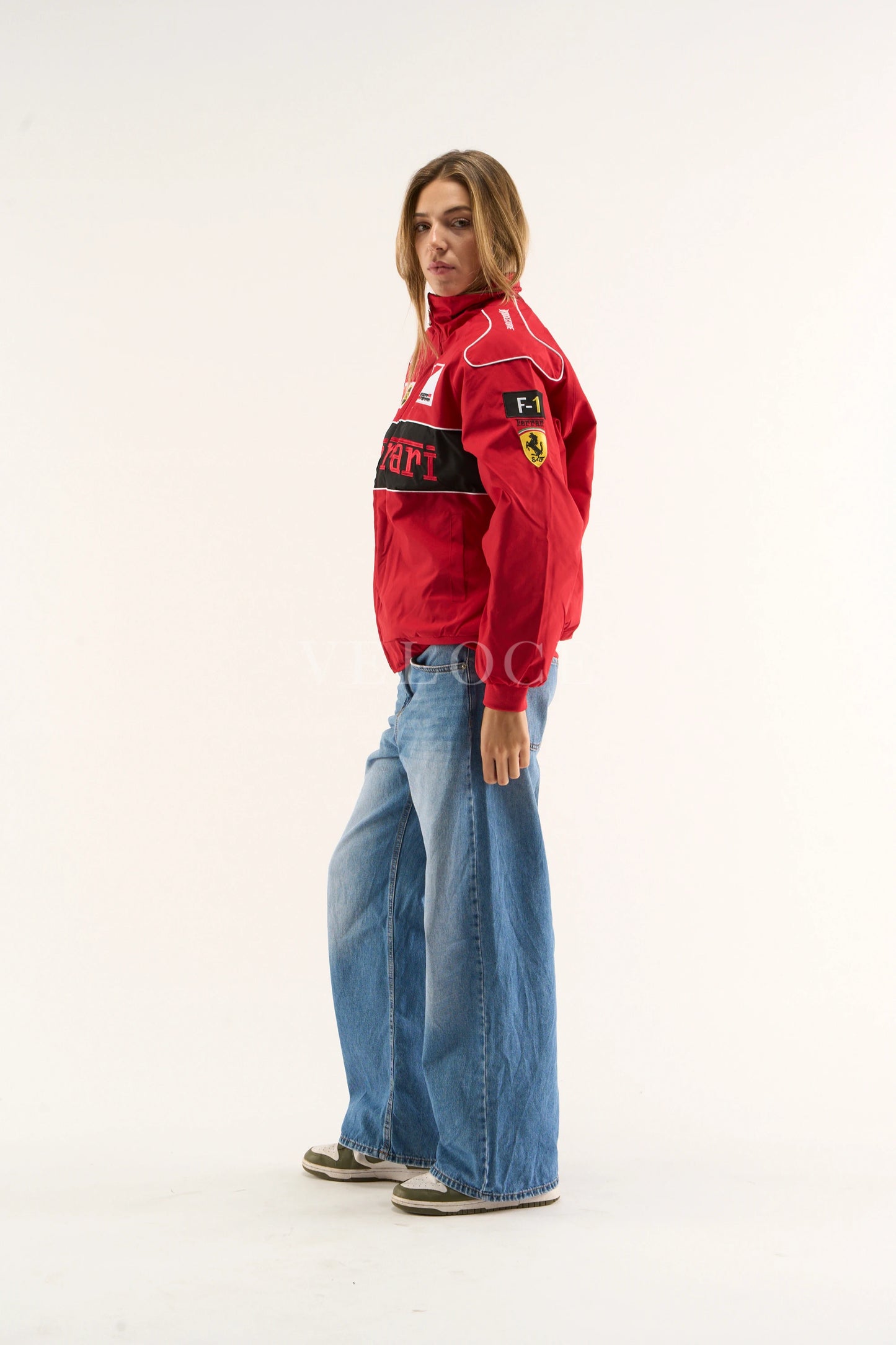 F*RRARI F1 Vintage Racing Jacket - Red Edition - VELOCE