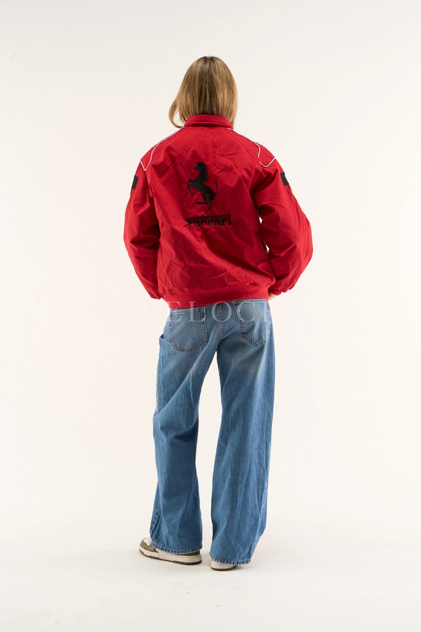 F*RRARI F1 Vintage Racing Jacket - Red Edition - VELOCE