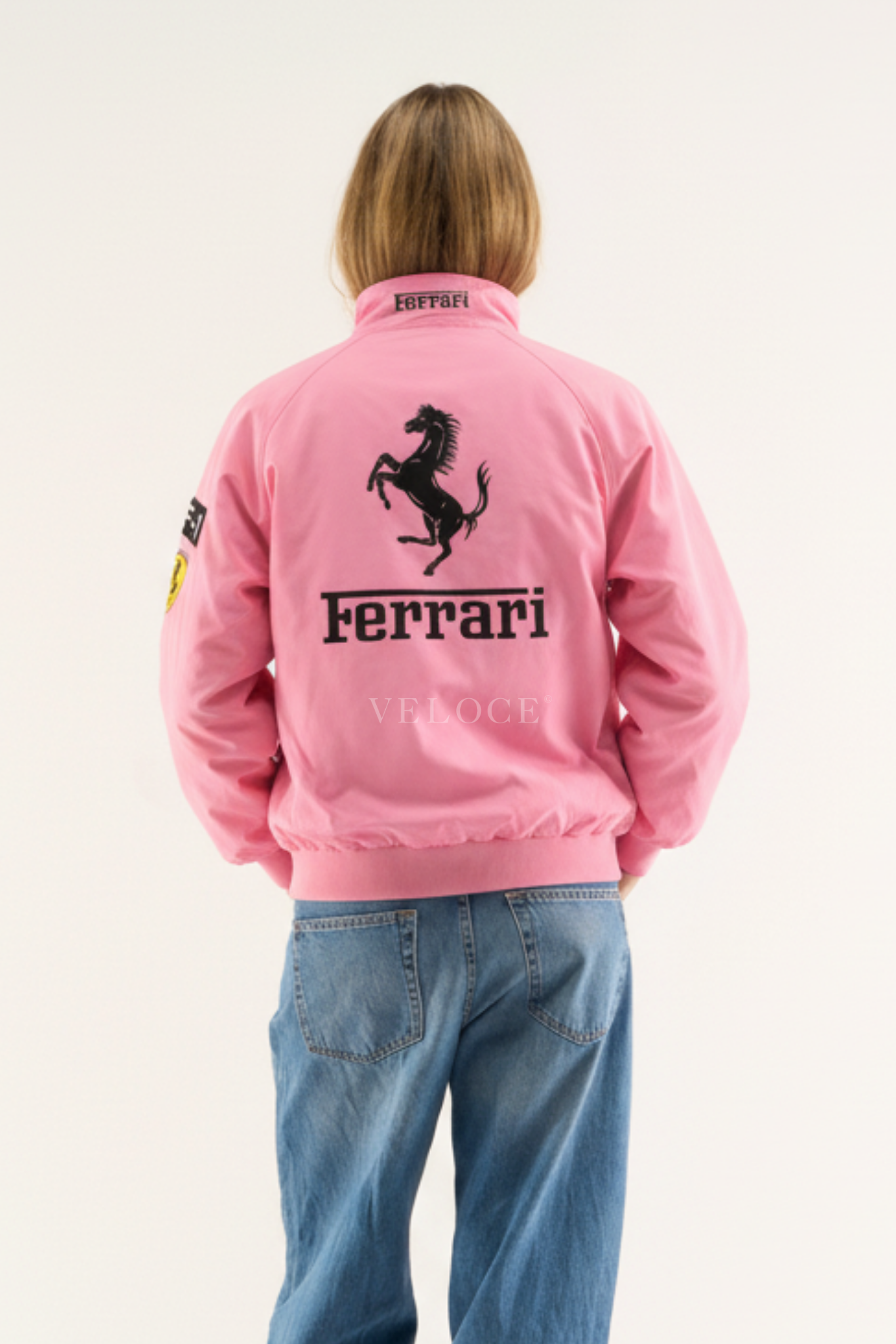 F*RRARI F1 Vintage Racing Jacket - Pink Edition - VELOCE