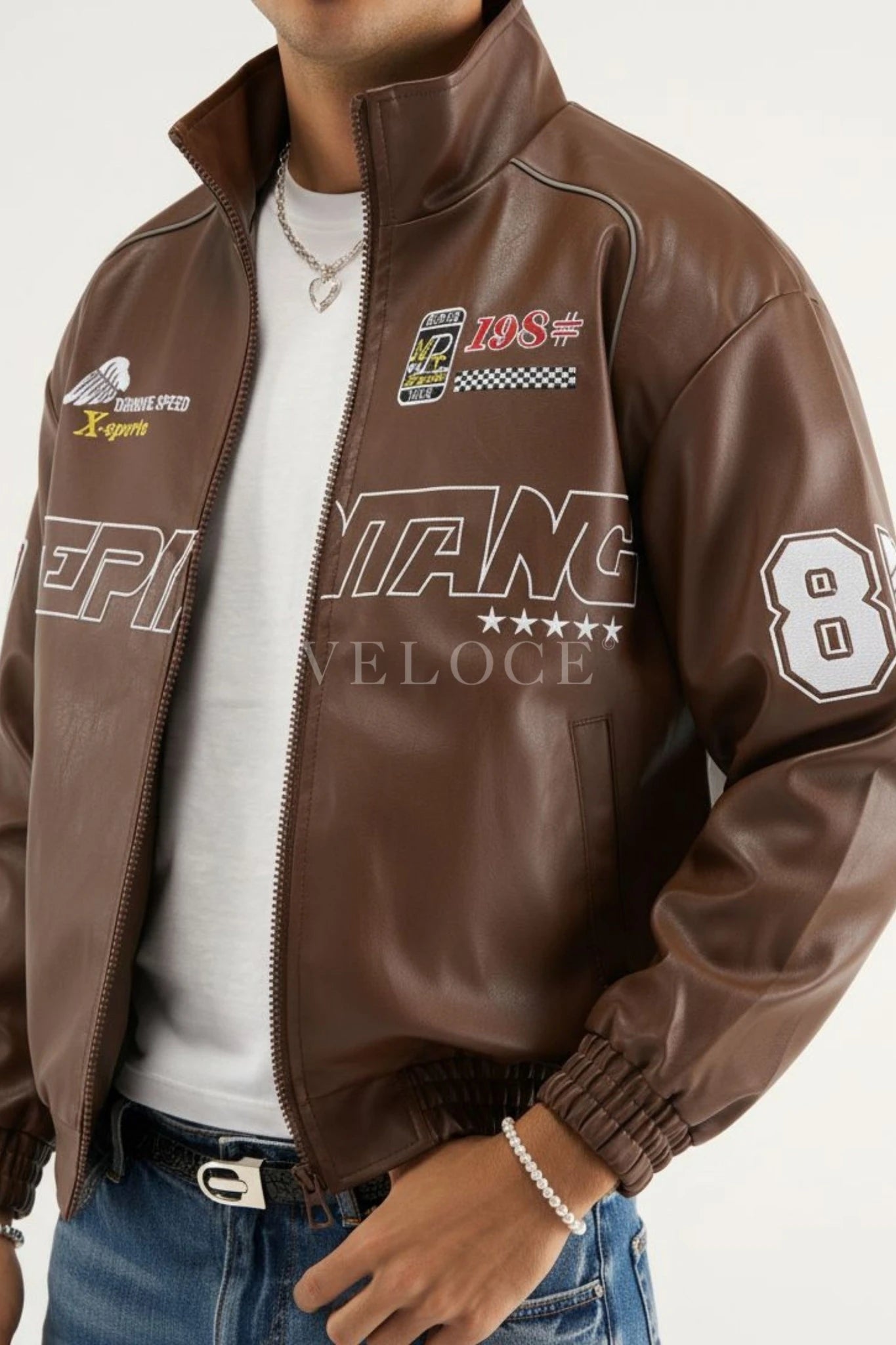 LAP 85 Brown Racing Jacket