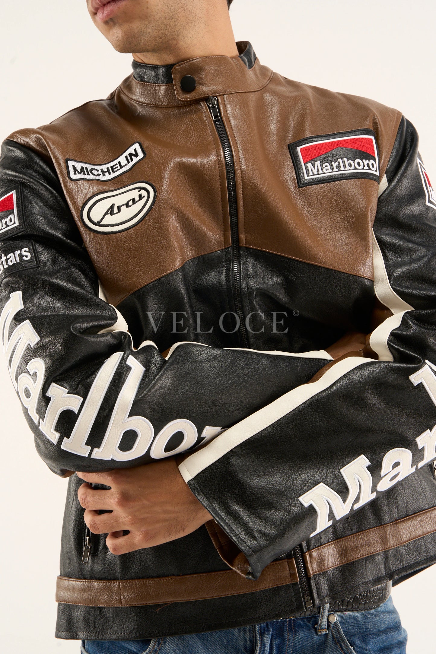 Marlboro Racing Leather Jacket - Retro Edition