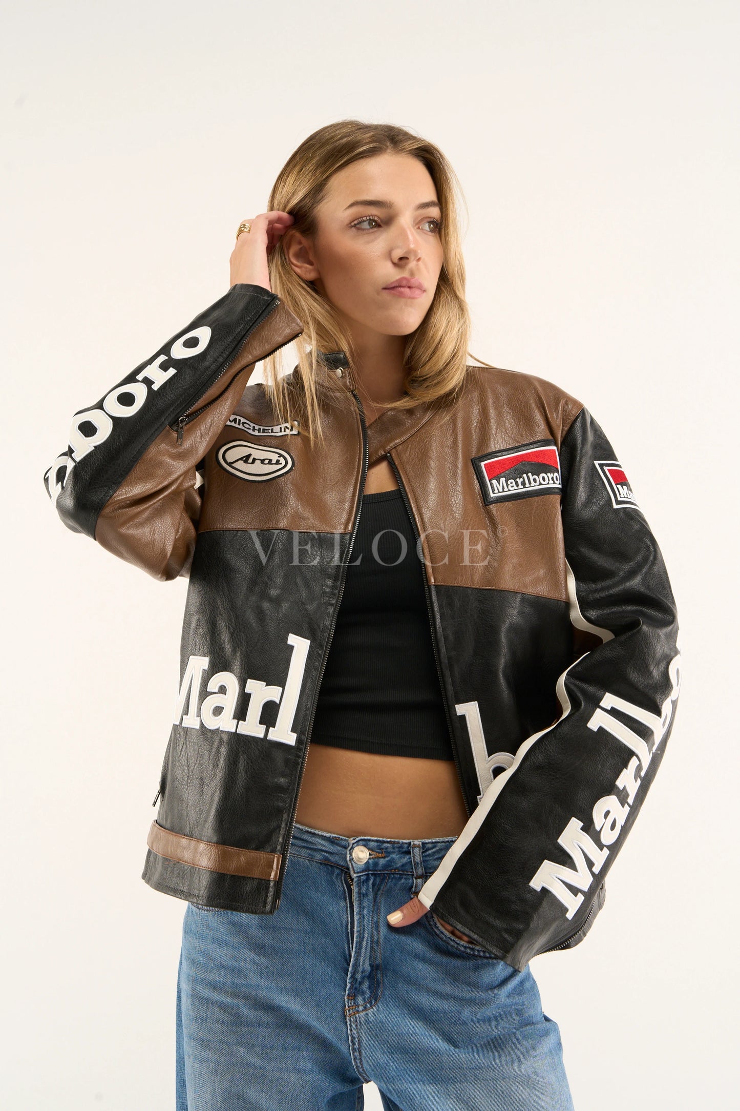 Marlboro Racing Leather Jacket - Retro Edition