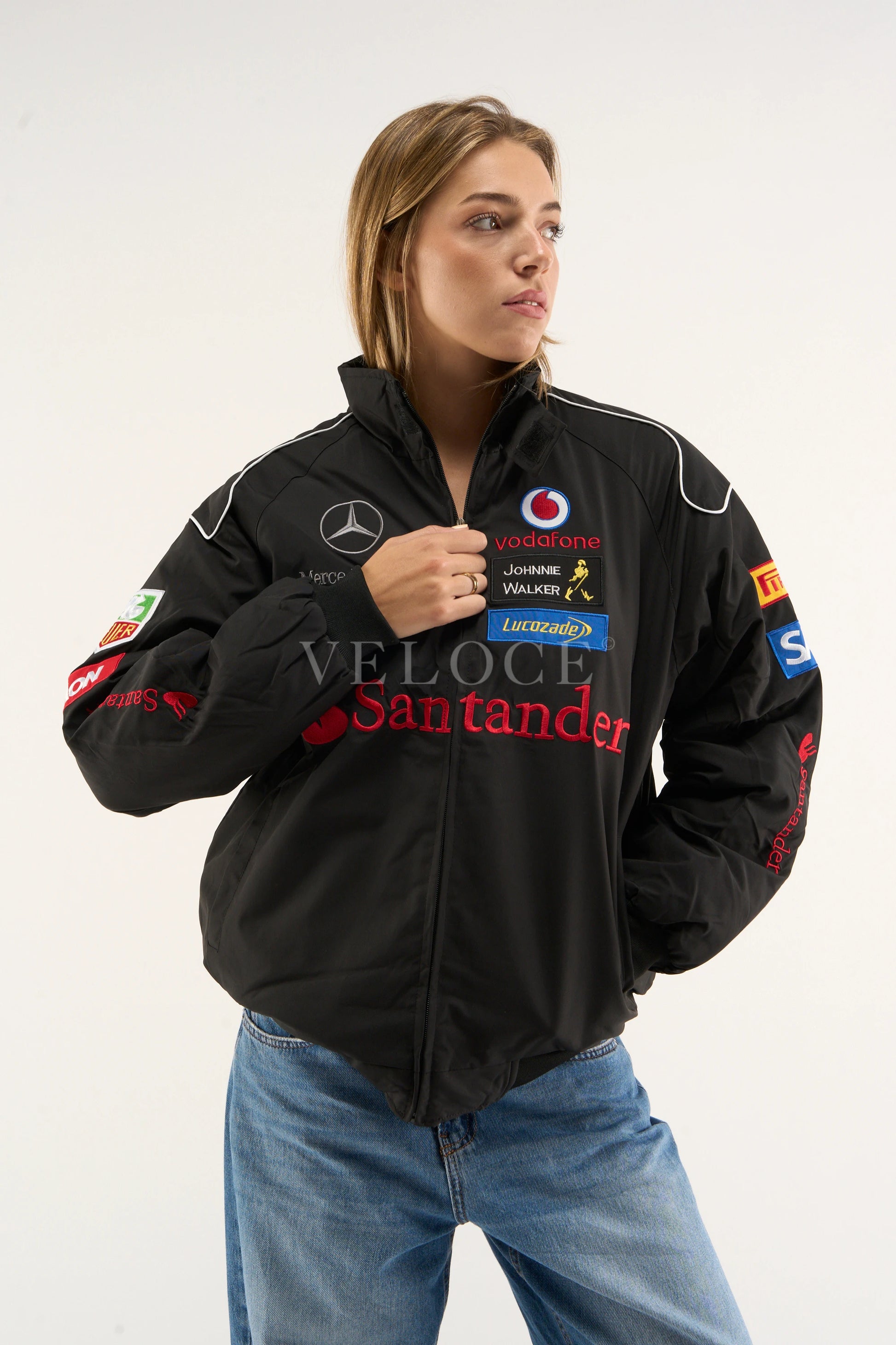 Mercedes-Benz Santander Vintage Jacket - Black Edition - VELOCE
