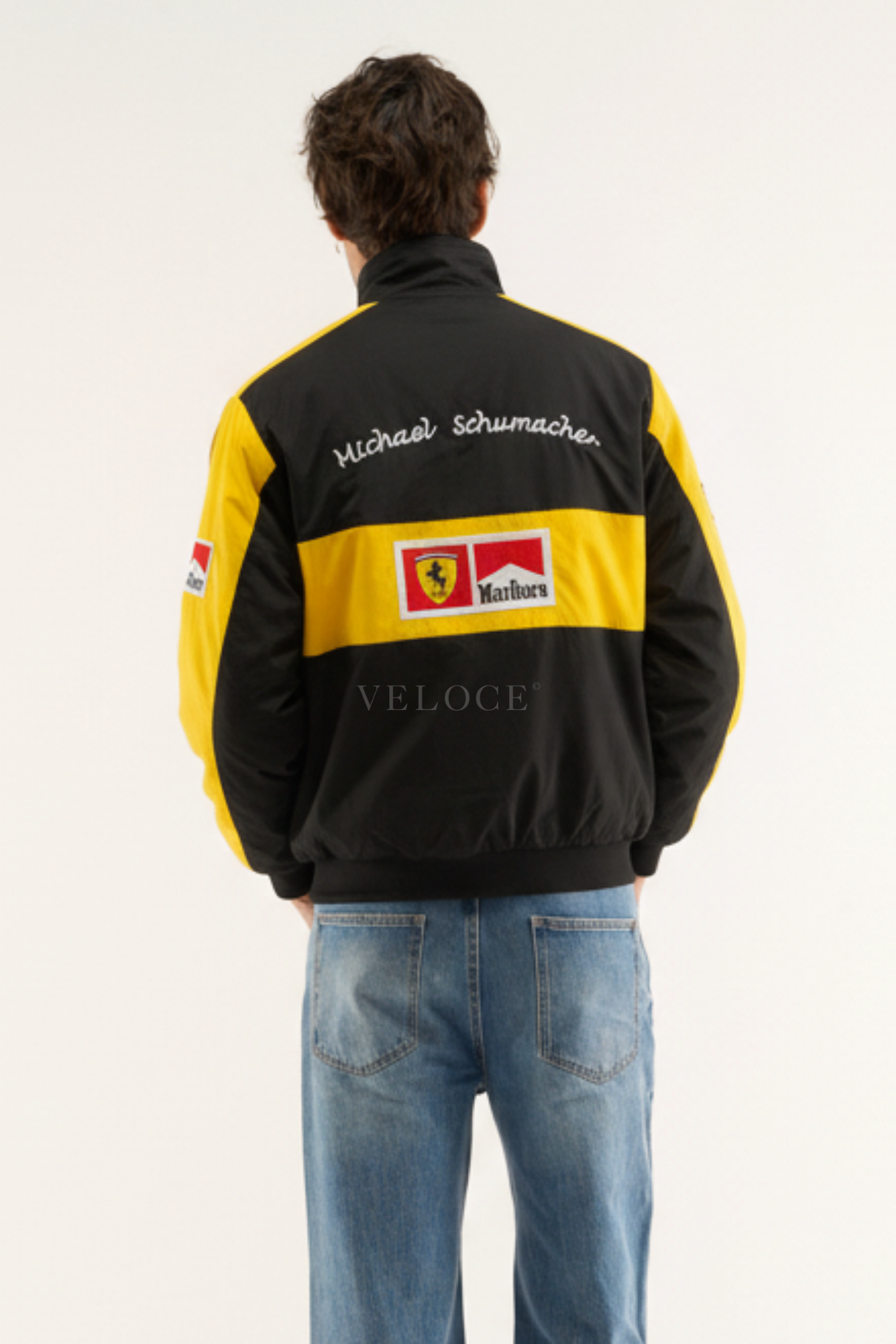 F*RRARI F1 Vintage Racing Jacket - Yellow Edition - VELOCE