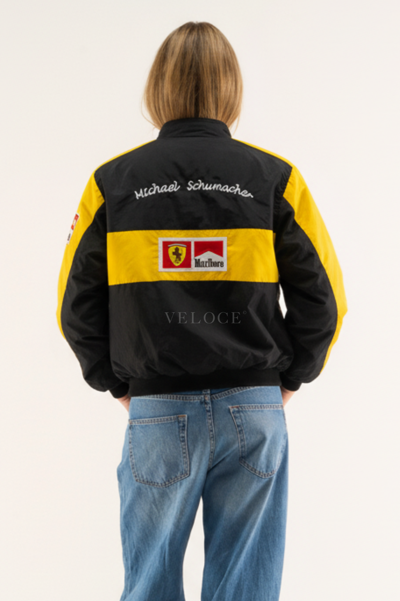 F*RRARI F1 Vintage Racing Jacket - Yellow Edition - VELOCE