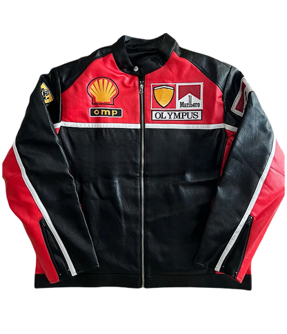 F1 Leather Jacket - Olympus Edition