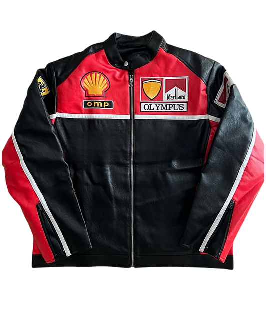 F1 Leather Jacket - Olympus Edition