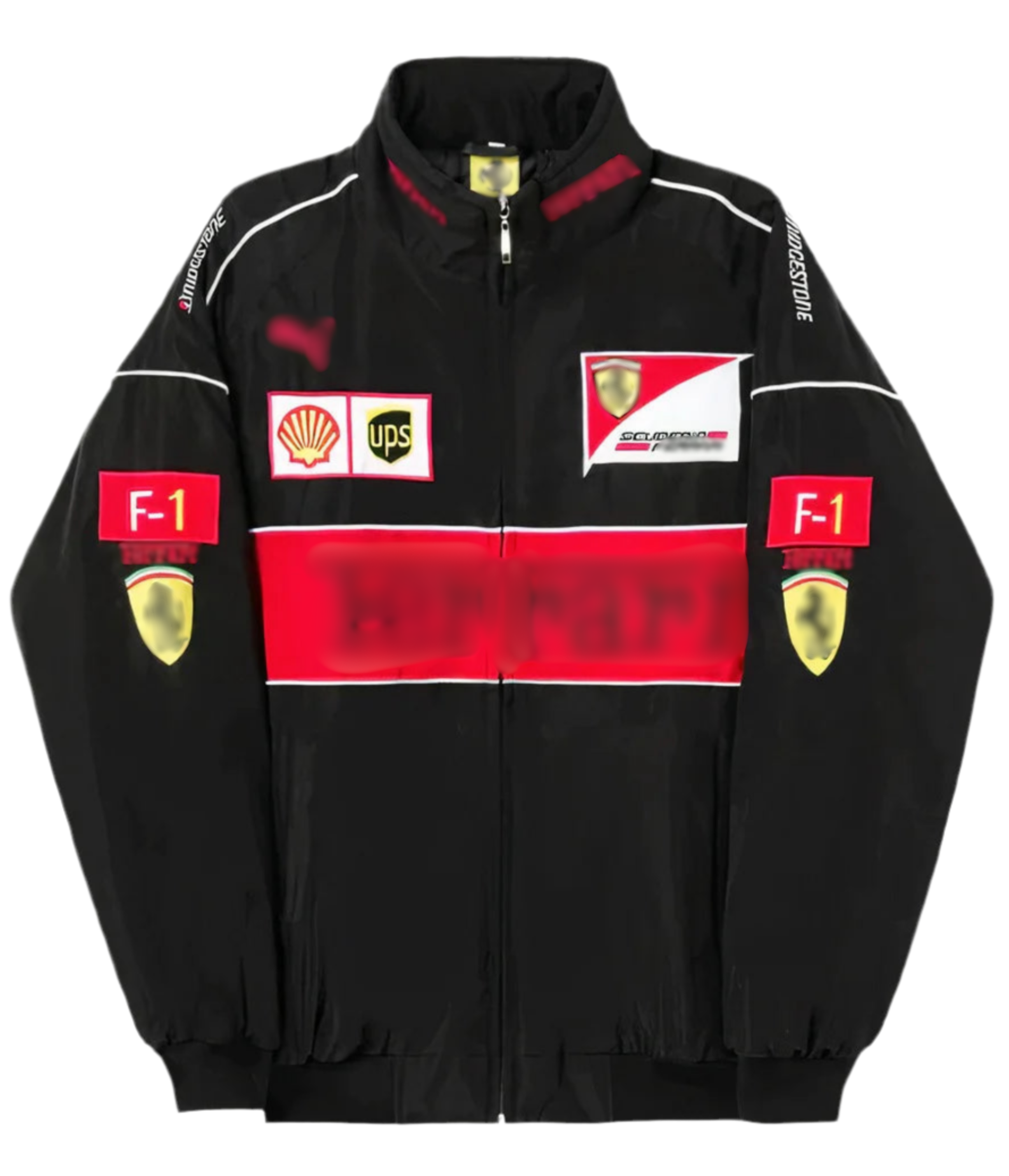 F*RRARI F1 Vintage Racing Jacket - Black Edition - VELOCE