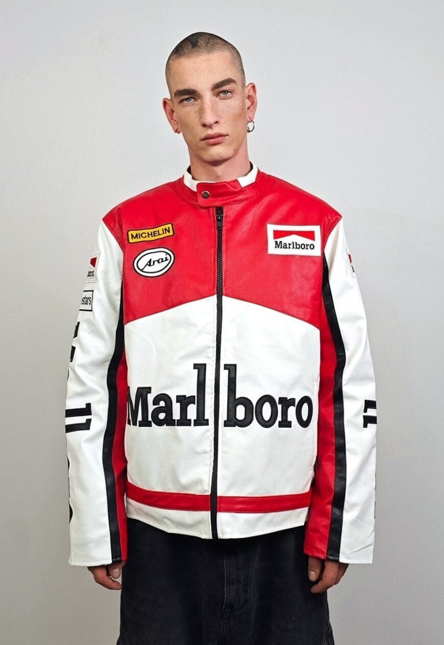 Chaqueta de Cuero Marlboro Racing - VELOCE