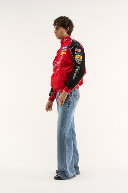 Budweiser Racing Vintage Jacket - NASCAR Red Edition - VELOCE