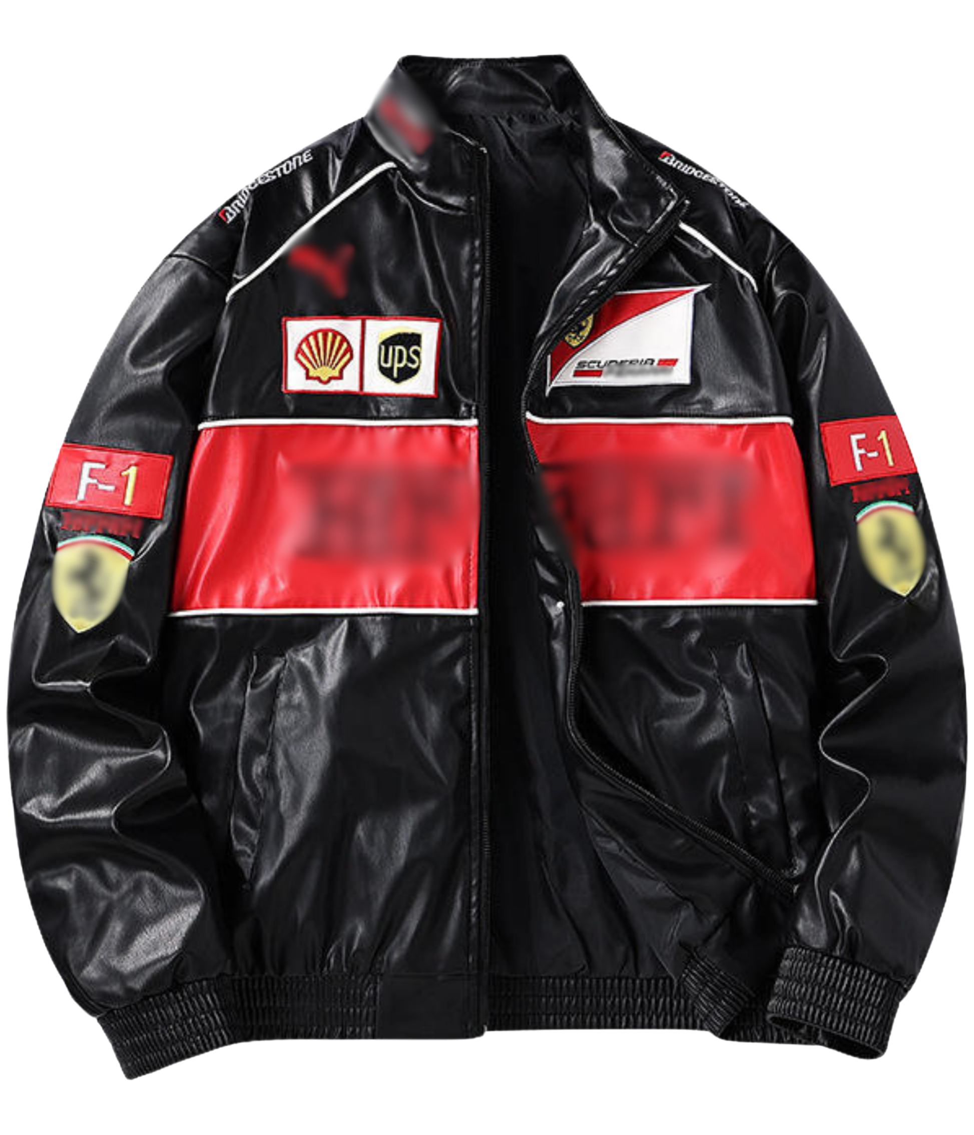 F*RRARI F1 Vintage Leather Jacket - Red Edition - VELOCE