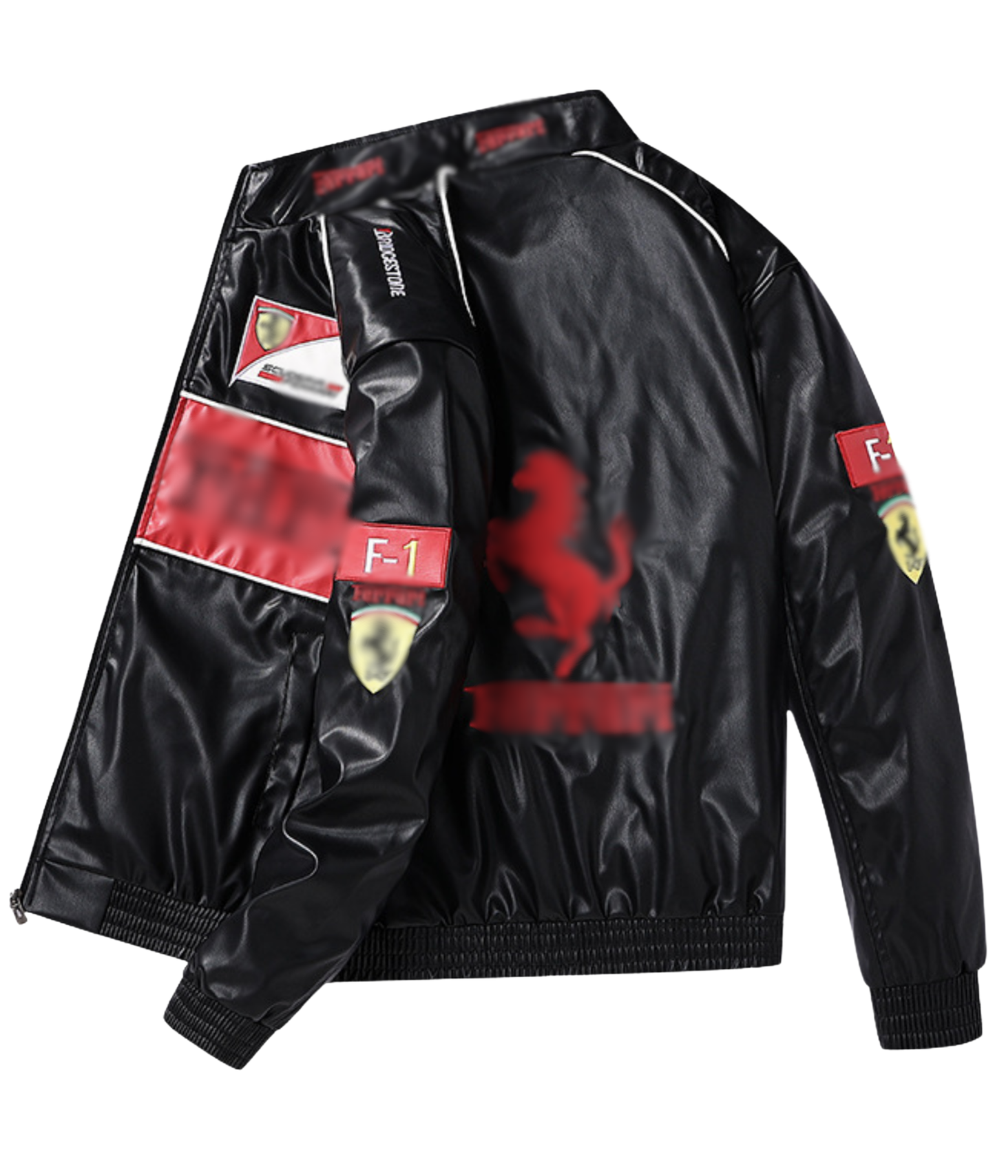 F*RRARI F1 Vintage Leather Jacket - Red Edition - VELOCE