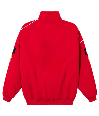 F1 Vintage Racing Jacket - Red Edition - VELOCE
