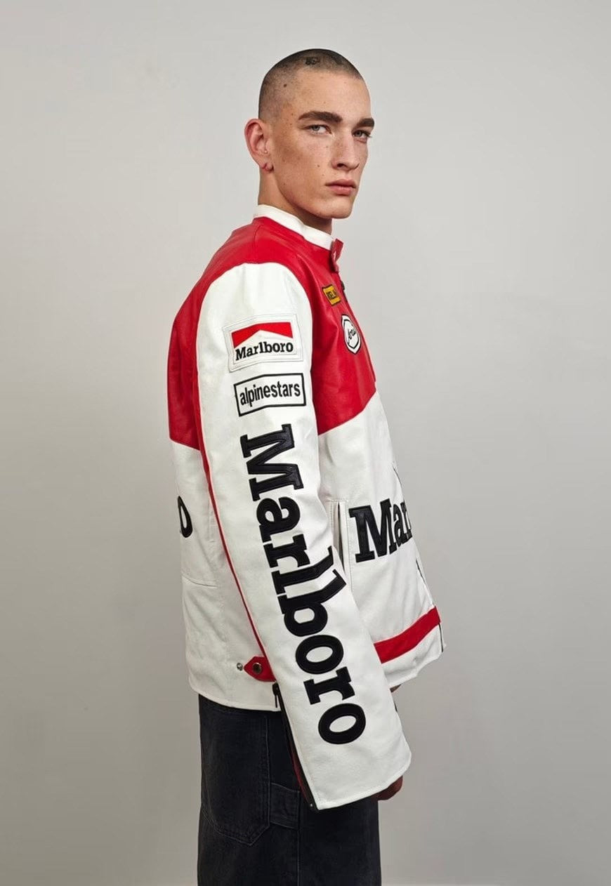 Chaqueta de Cuero Marlboro Racing - VELOCE