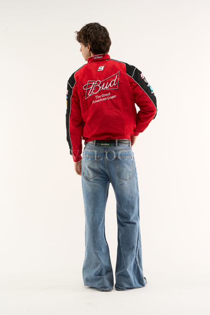 Budweiser Racing Vintage Jacket - NASCAR Red Edition - VELOCE