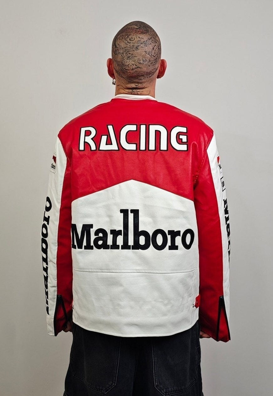 Chaqueta de Cuero Marlboro Racing - VELOCE