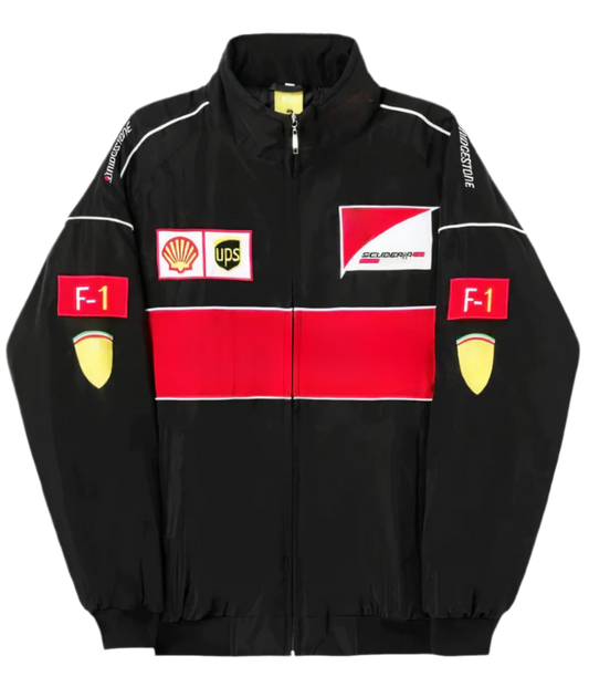 F1 Vintage Racing Jacket - Black Edition