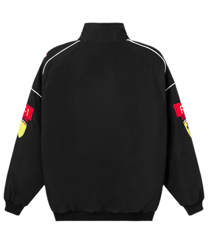 F1 Vintage Racing Jacket - Black Edition - VELOCE