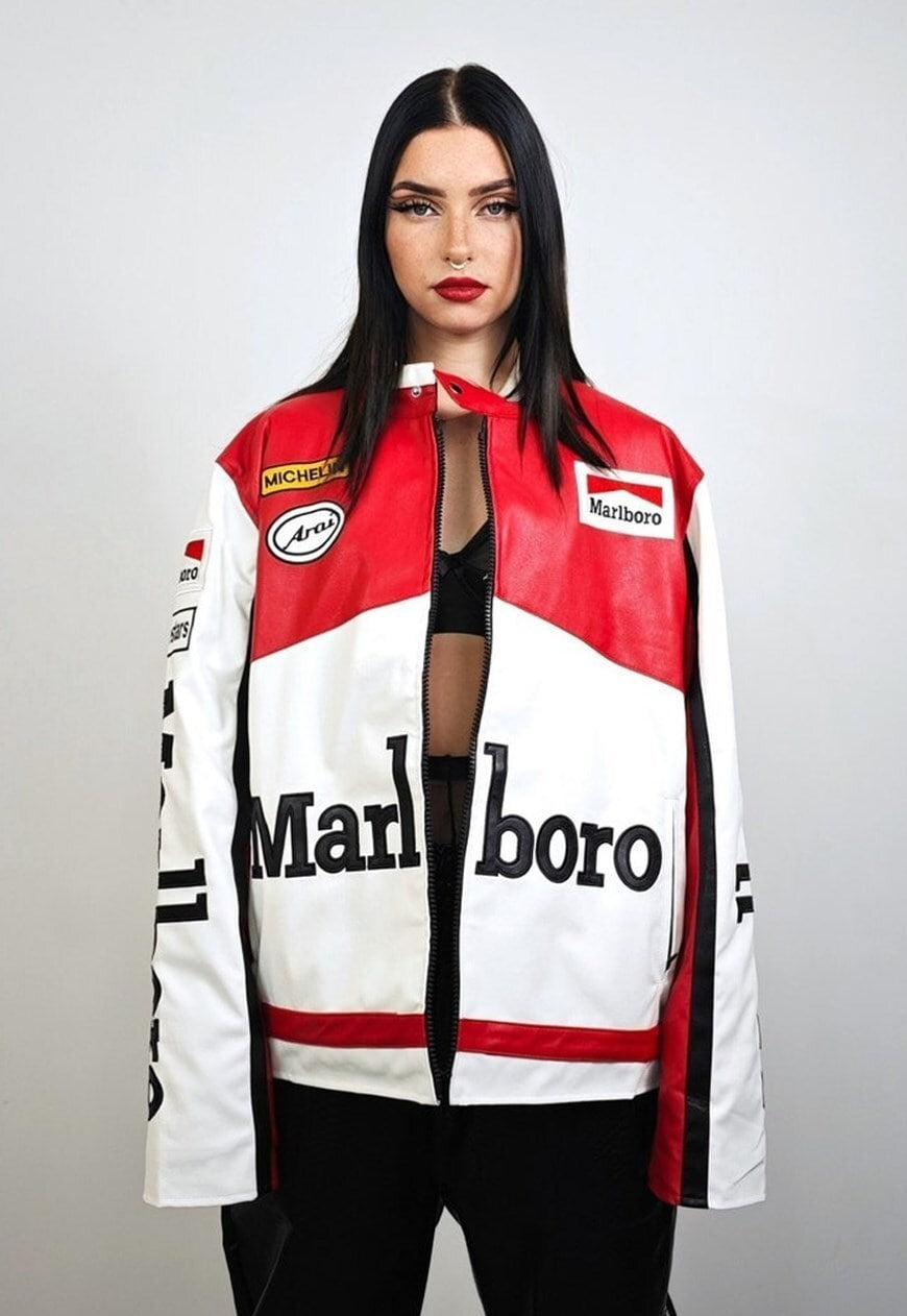 Chaqueta de Cuero Marlboro Racing - VELOCE