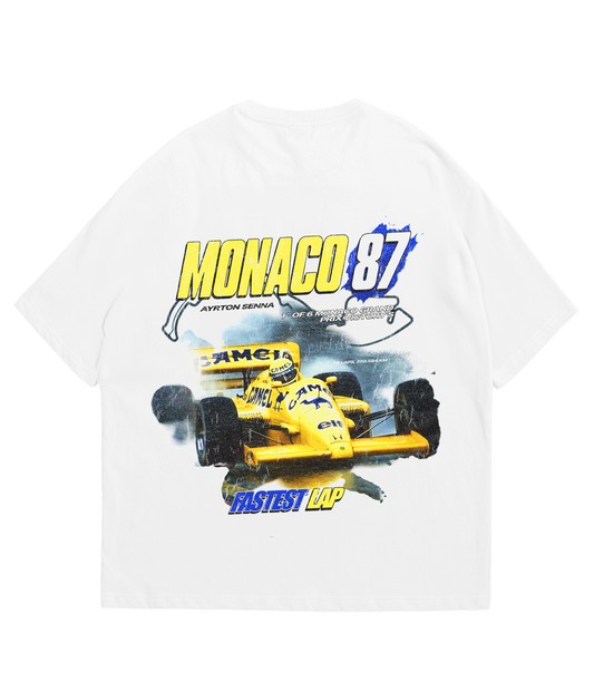 Camiseta Ayrton Senna 'Monaco 87'