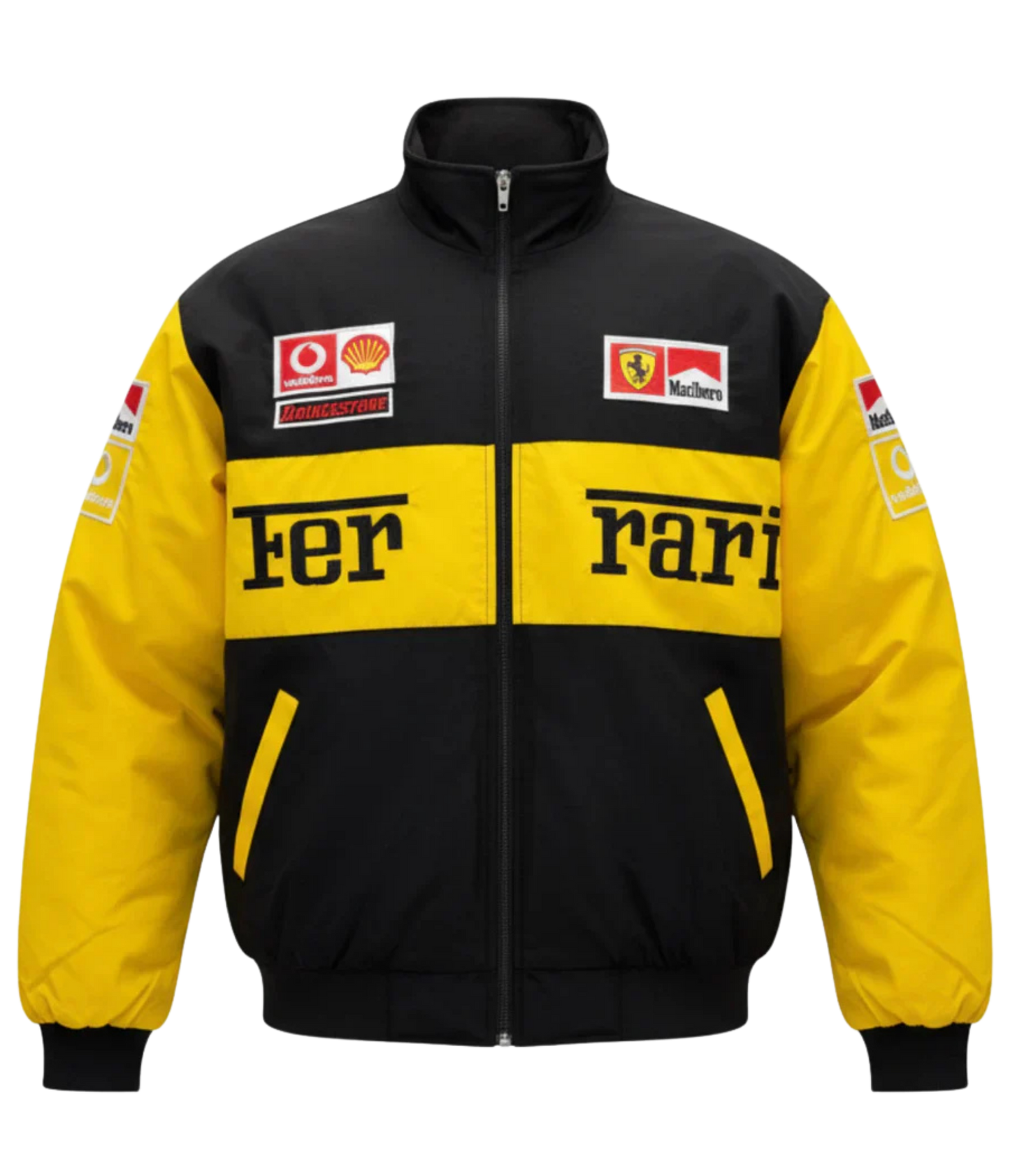 F*RRARI F1 Vintage Racing Jacket - Yellow Edition