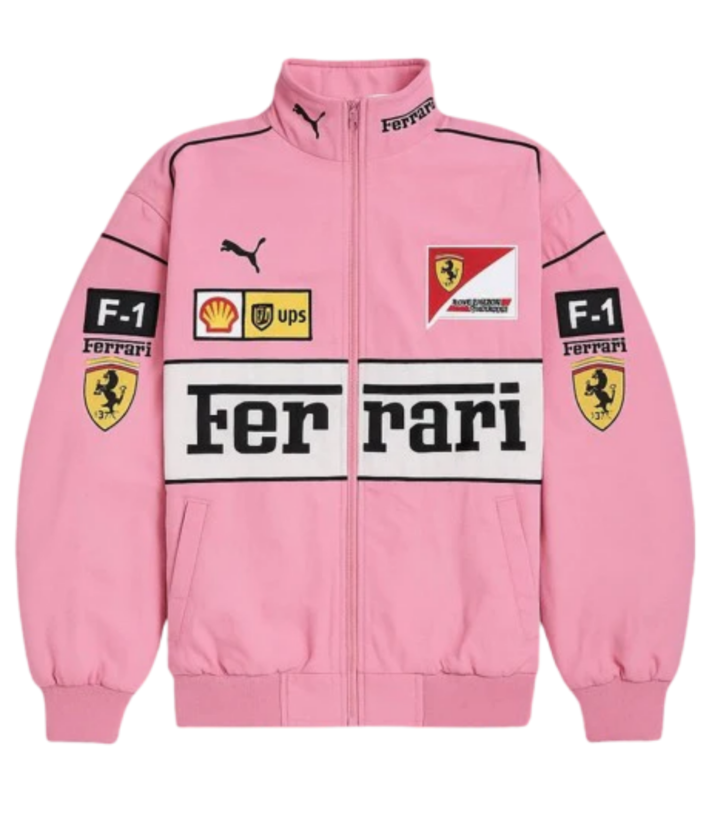 F*RRARI F1 Vintage Racing Jacket - Pink Edition