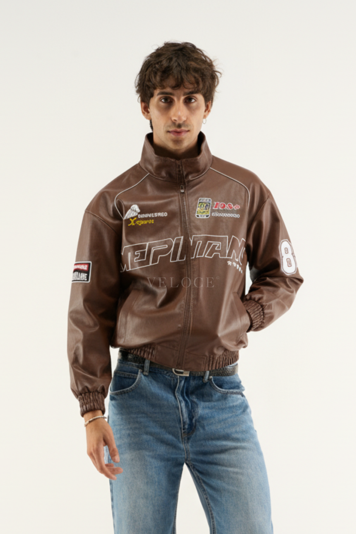 LAP 85 Brown Racing Jacket - VELOCE