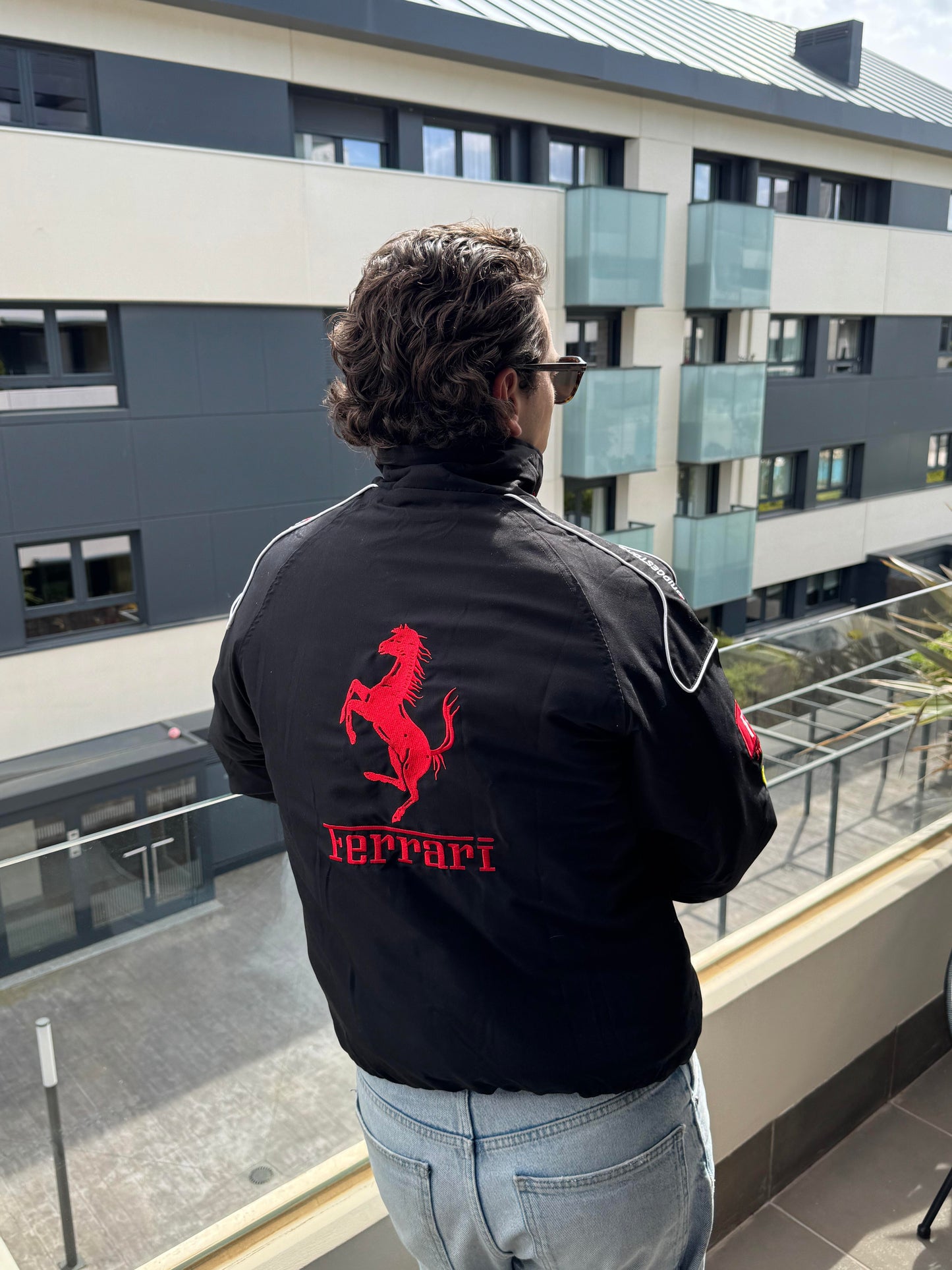 Ferrari F1 Vintage Racing Jacket - Black Edition