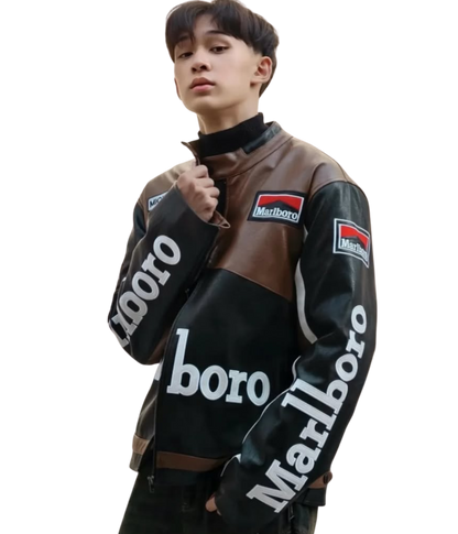 Marlboro Racing Leather Jacket - Retro Edition - VELOCE