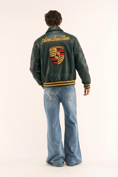 Aime Leon Dore x Porsche 993 Turbo Leather Jacket