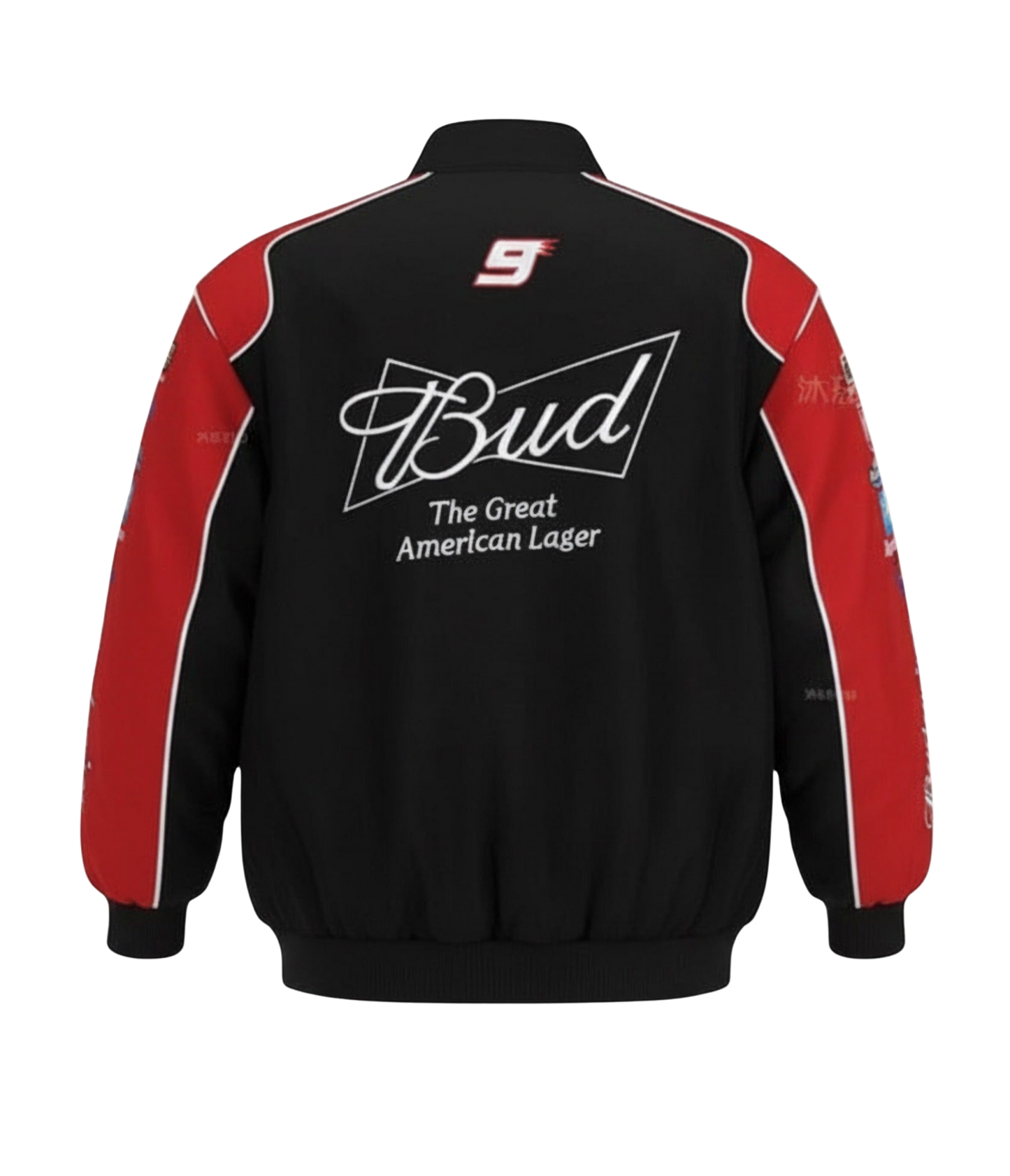 Budweiser Vintage Racing Jacket - NASCAR Black Edition - VELOCE