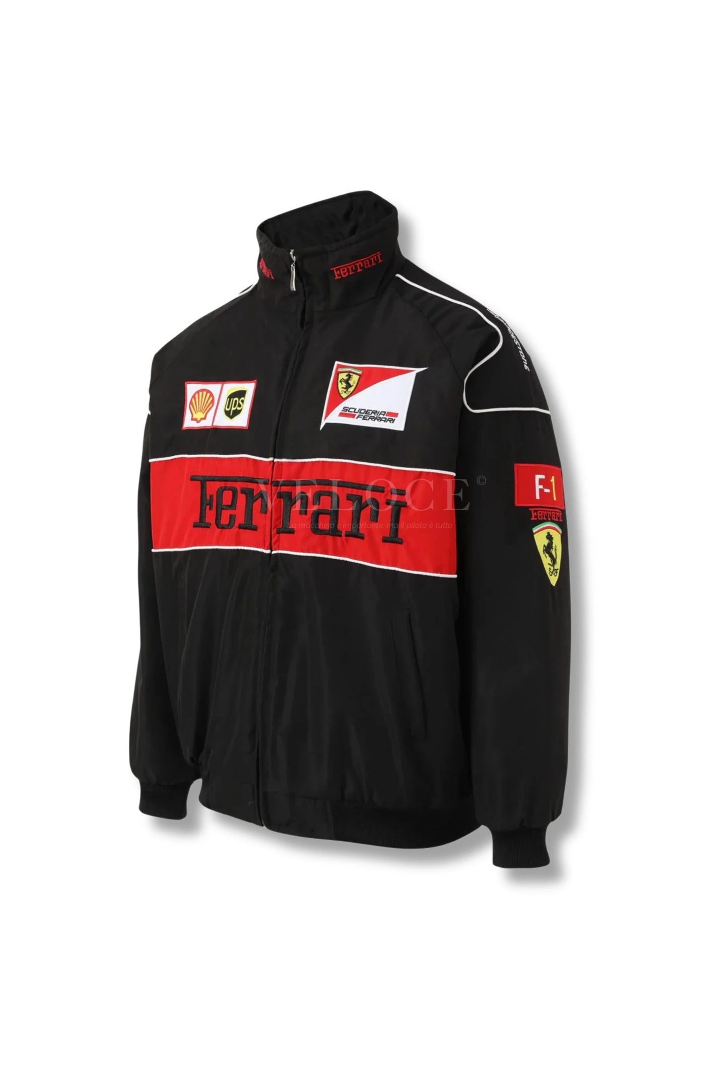 Ferrari F1 Vintage Racing Jacket - Black Edition - VELOCE