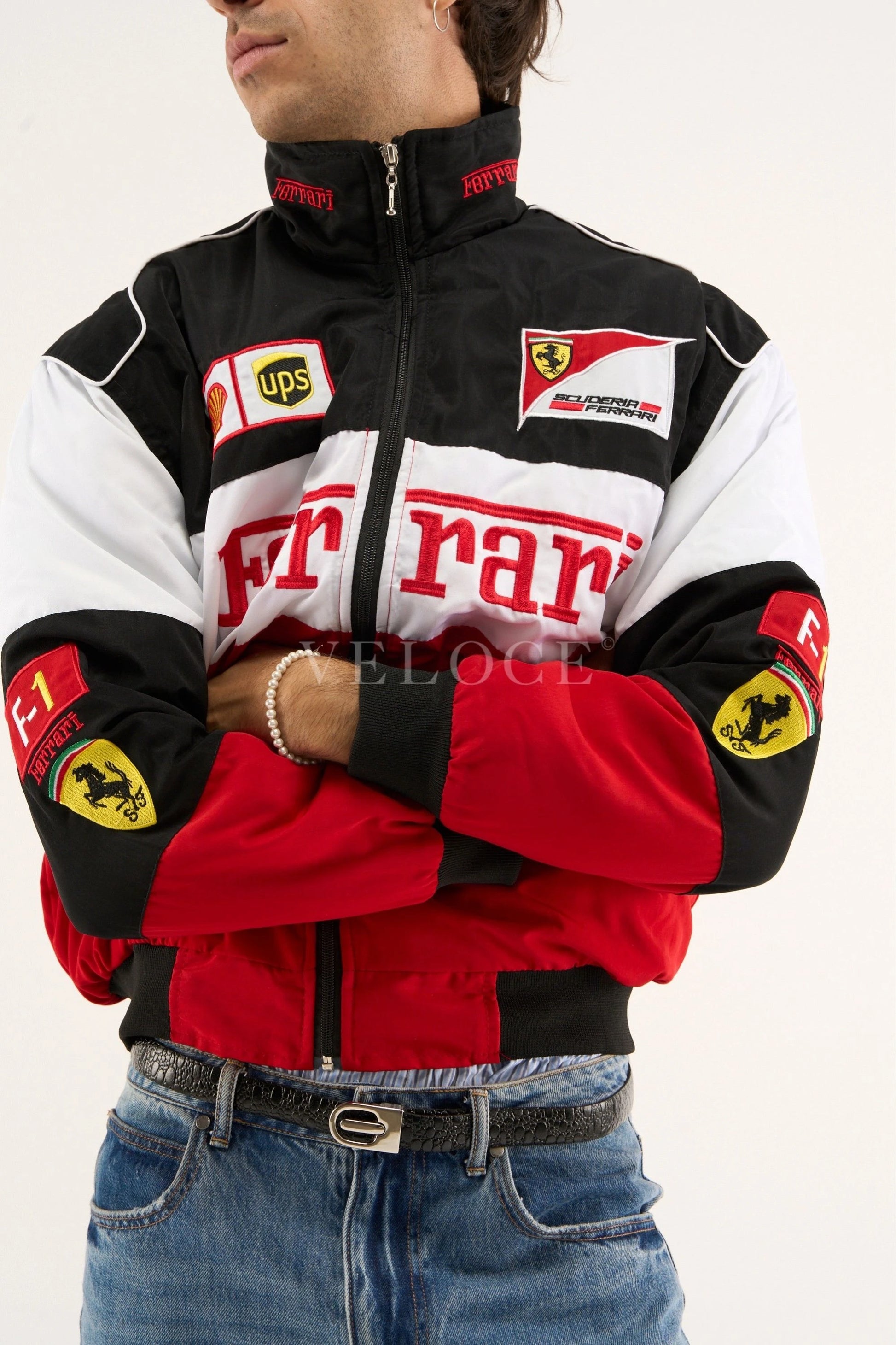 F*RRARI F1 Vintage Racing Jacket - Classic Edition - VELOCE