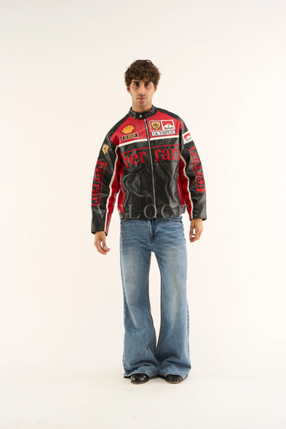 F*RRARI F1 Leather Jacket - Olympus Edition