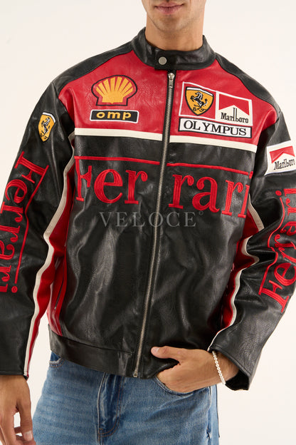 F*RRARI F1 Leather Jacket - Olympus Edition