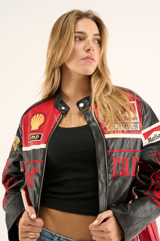 F*RRARI F1 Leather Jacket - Olympus Edition