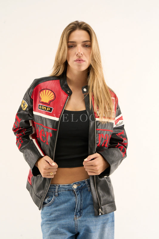 F*RRARI F1 Leather Jacket - Olympus Edition - VELOCE