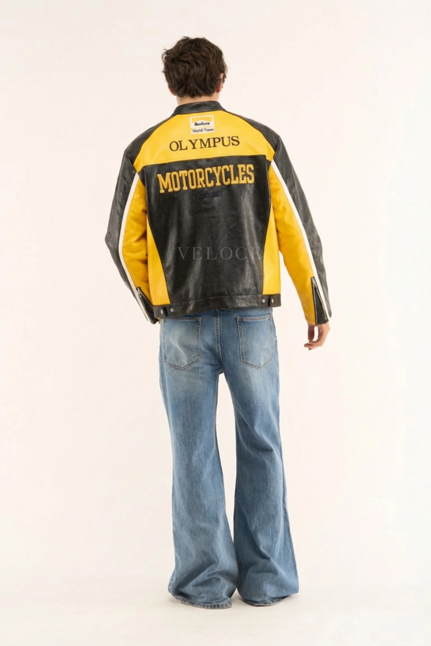 Ferrari F1 Olympus Leather Jacket - Yellow Edition