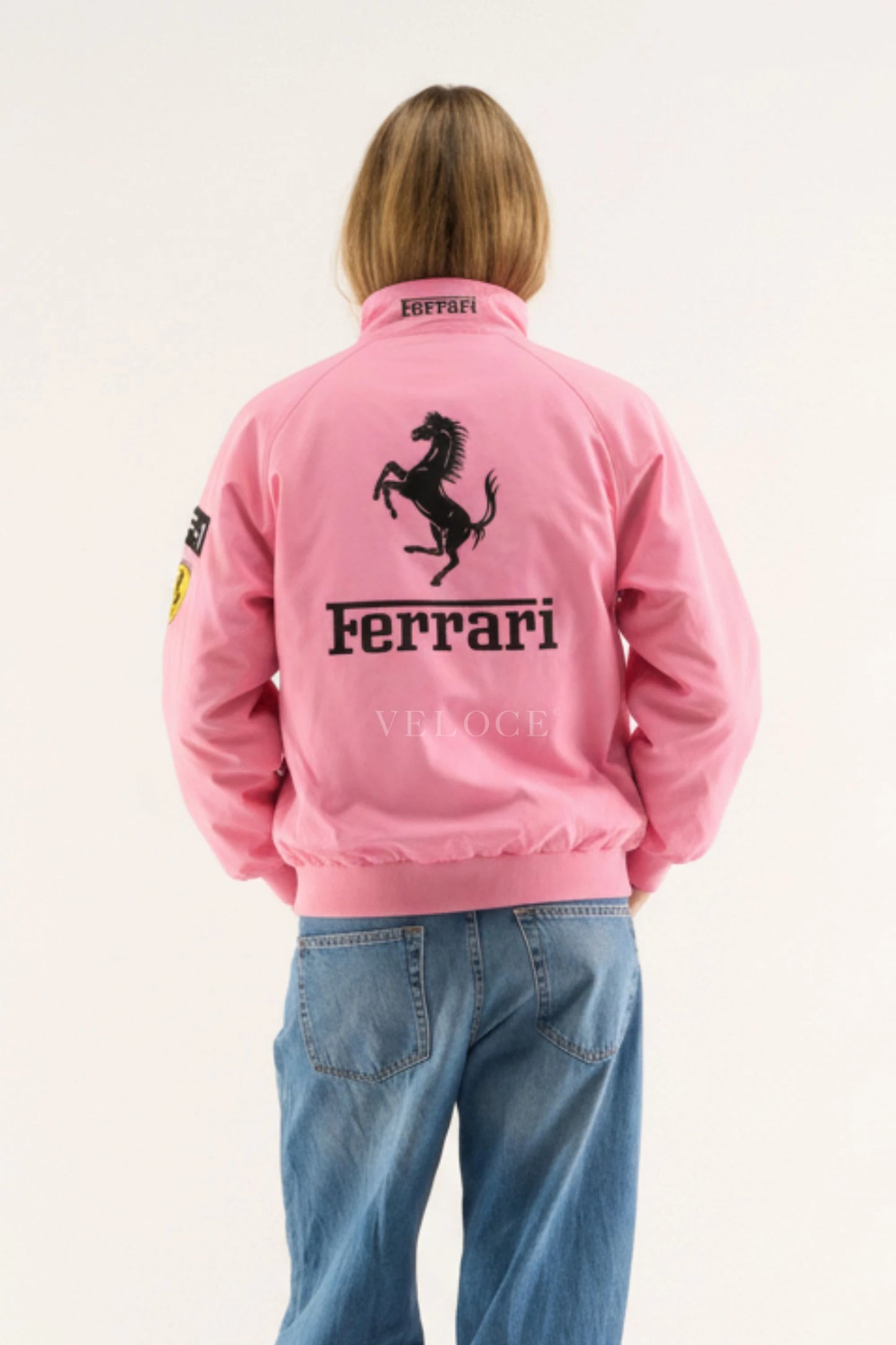 Ferrari F1 Vintage Racing Jacket - Pink Edition - VELOCE