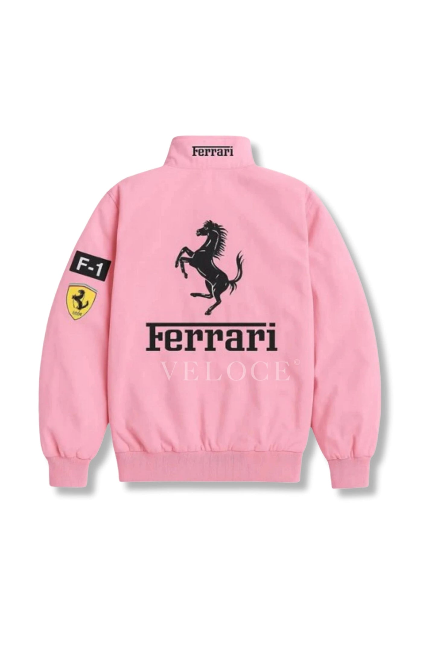 Ferrari F1 Vintage Racing Jacket - Pink Edition - VELOCE
